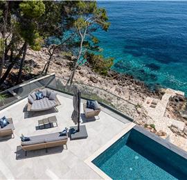 6 bedroom villa with infinity pool and sea views, Korcula Island, sleeps 12